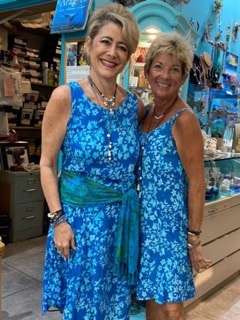 Robbin Robertson at Fish Face gallery in St. Thomas, US Virgin Islands
